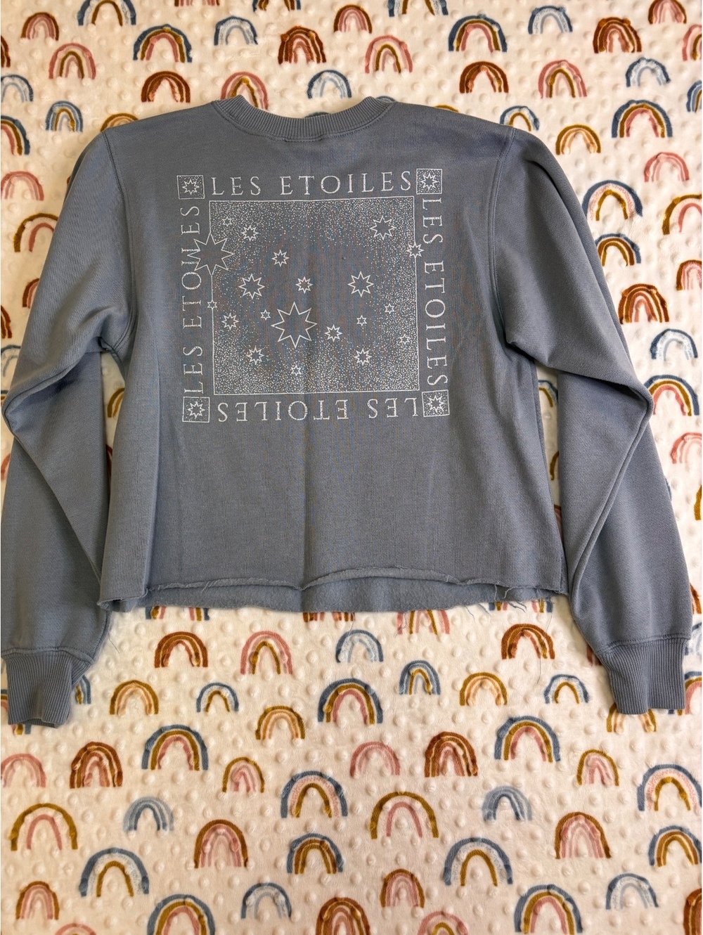 Public Library Women's Small Blue Guided By Stars Graphic Sweatshirt